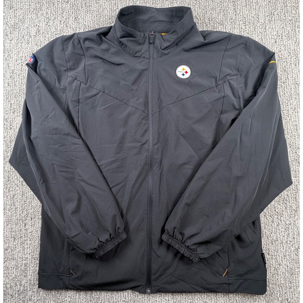 Nike Jacket Mens Large Pittsburgh Steelers NFL On-Field Danny Smith CW9293 READ
